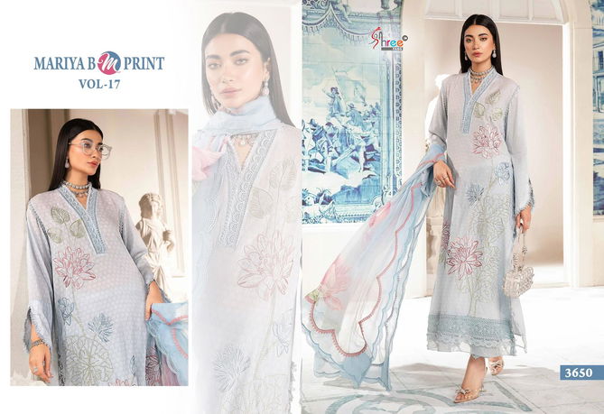 Mariya B Mprint Vol 17 By Shree Embroidery Cotton Pakistani Suits Wholesale Online
